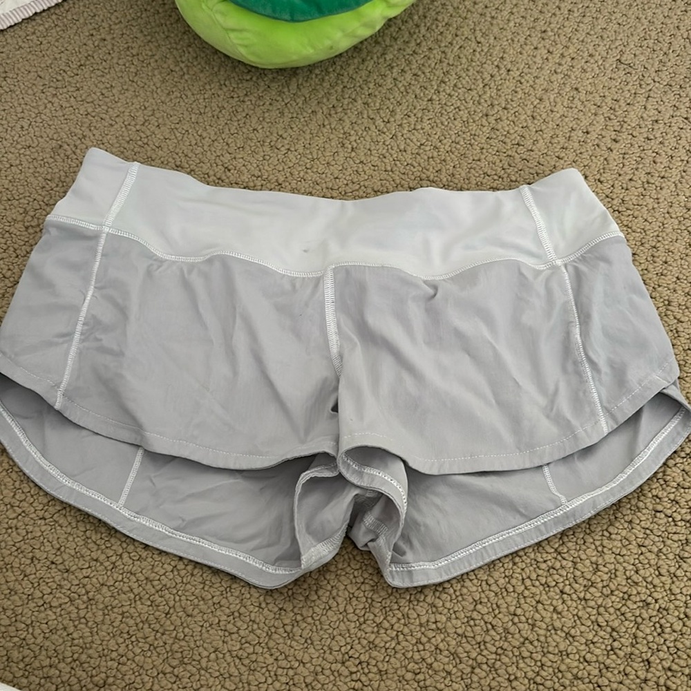 White speed up shorts size 4